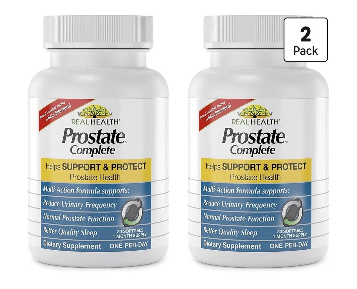 Real Health Prostate Complete Bladder Urinary Support Better Sleep For Men 2Pack