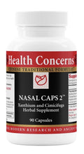 Health Concerns Nasal Caps 2 Herbal Supplement Sinus Relief Nasal Congestion 90c