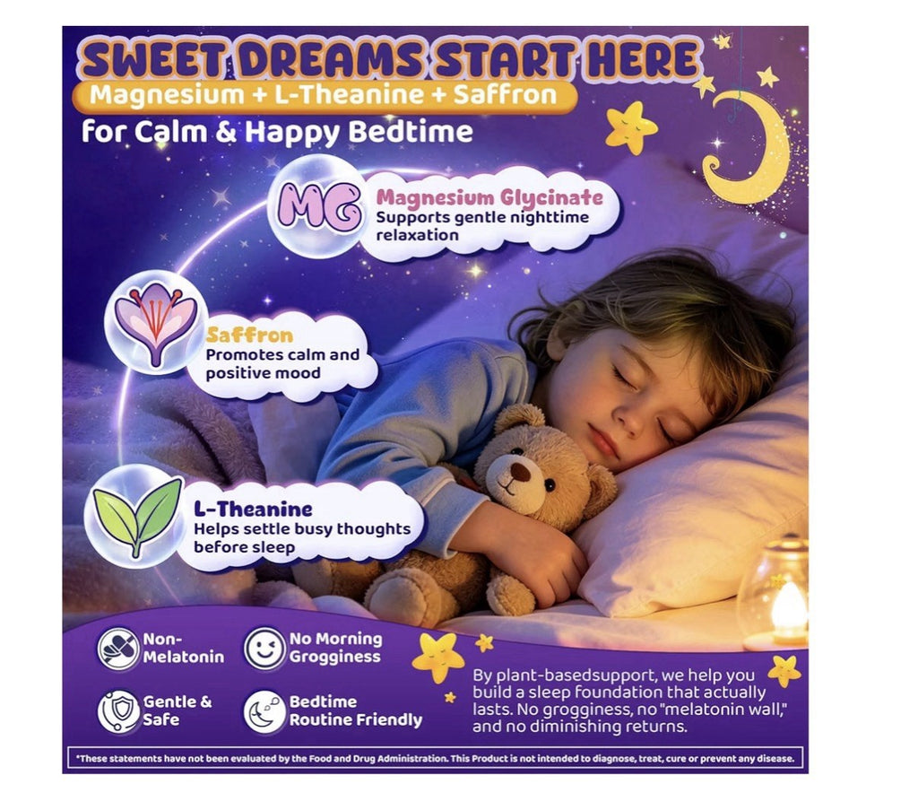Neviss Kids 4+ Methylated Multivitamin Sleep Calm Brain Bone 60 Gummies 2 Pack
