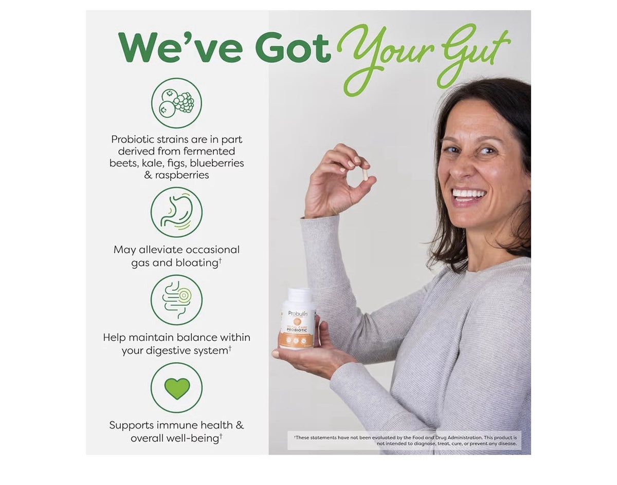 Probulin Total Care Probiotic Prebiotic Posbiotic For Women And Men 60 Capsules