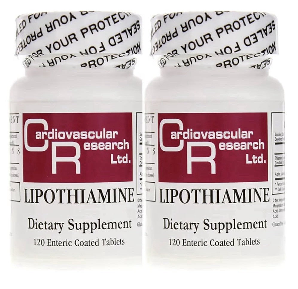 Cardiovascular Research Lipothiamine Vitamin Bl with Alpha-Lipoic Acid 2 Pack
