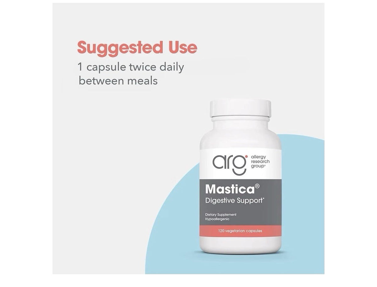 Allergy Research Group ARG Mastica Digestive Support Hypoallergenic 120 Capsules