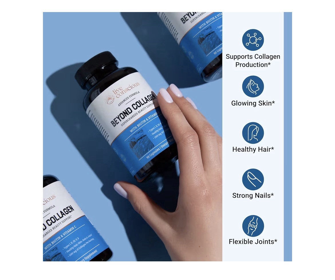 Live Conscious Beyond Collagen Types I II III V X Supercharged Beauty 2 Pack