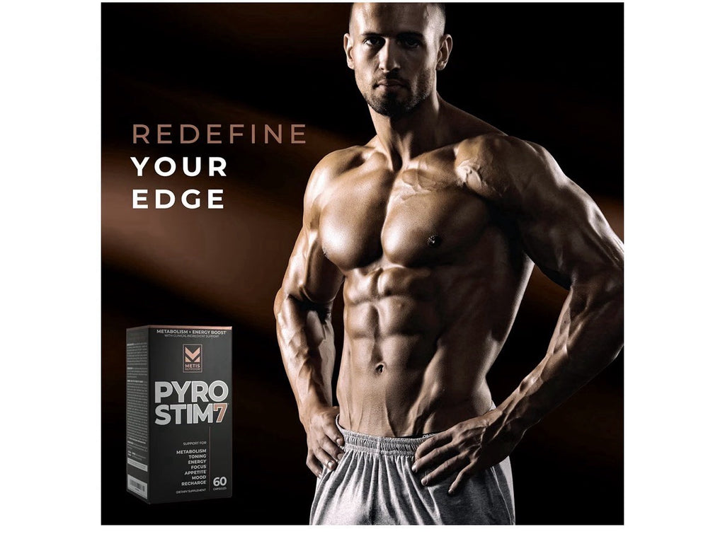 METISNutrition Pyro Stim 7 Metabolism Energy Boost Toning 60 Capsules