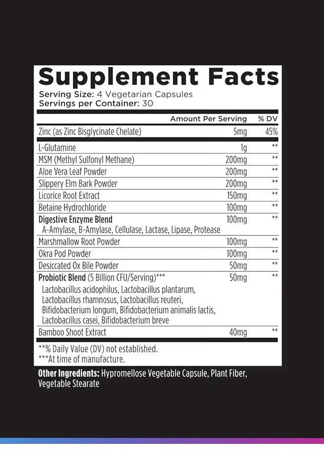 Livingood Daily GI Support Gut Cleanse Detox Supplement 13-in-1 Probiotics 120ca