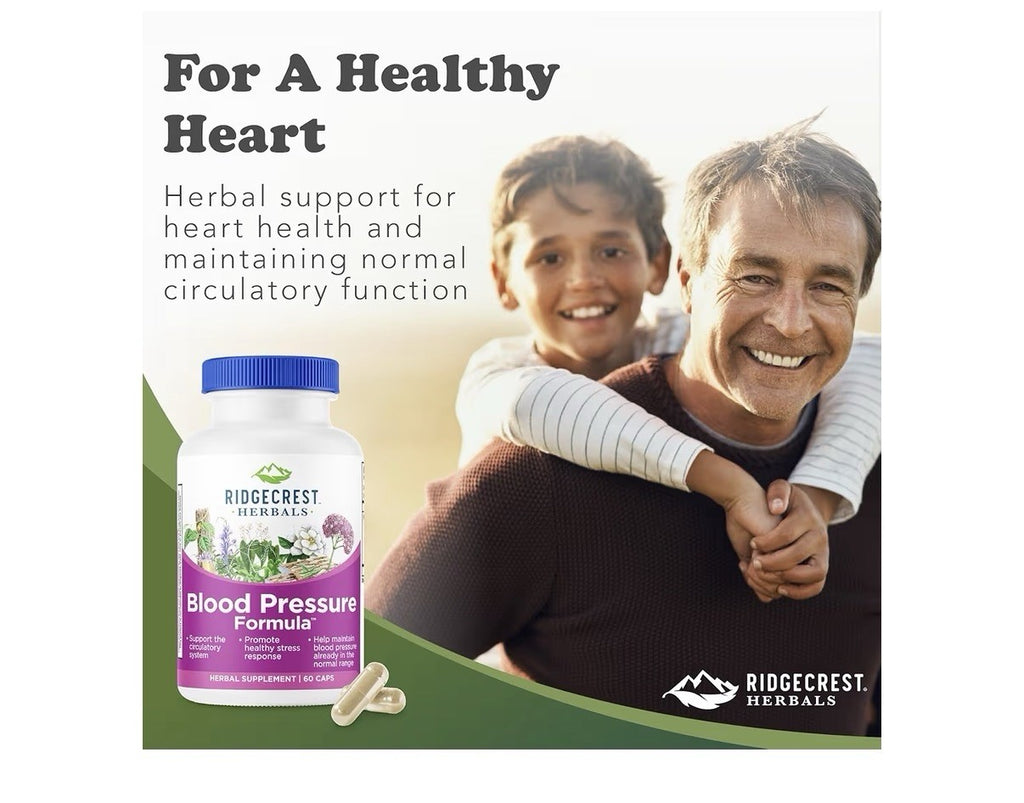 RidgeCrest Herbals Blood Pressure Formula Heart Vascular Circulation Health 60ca