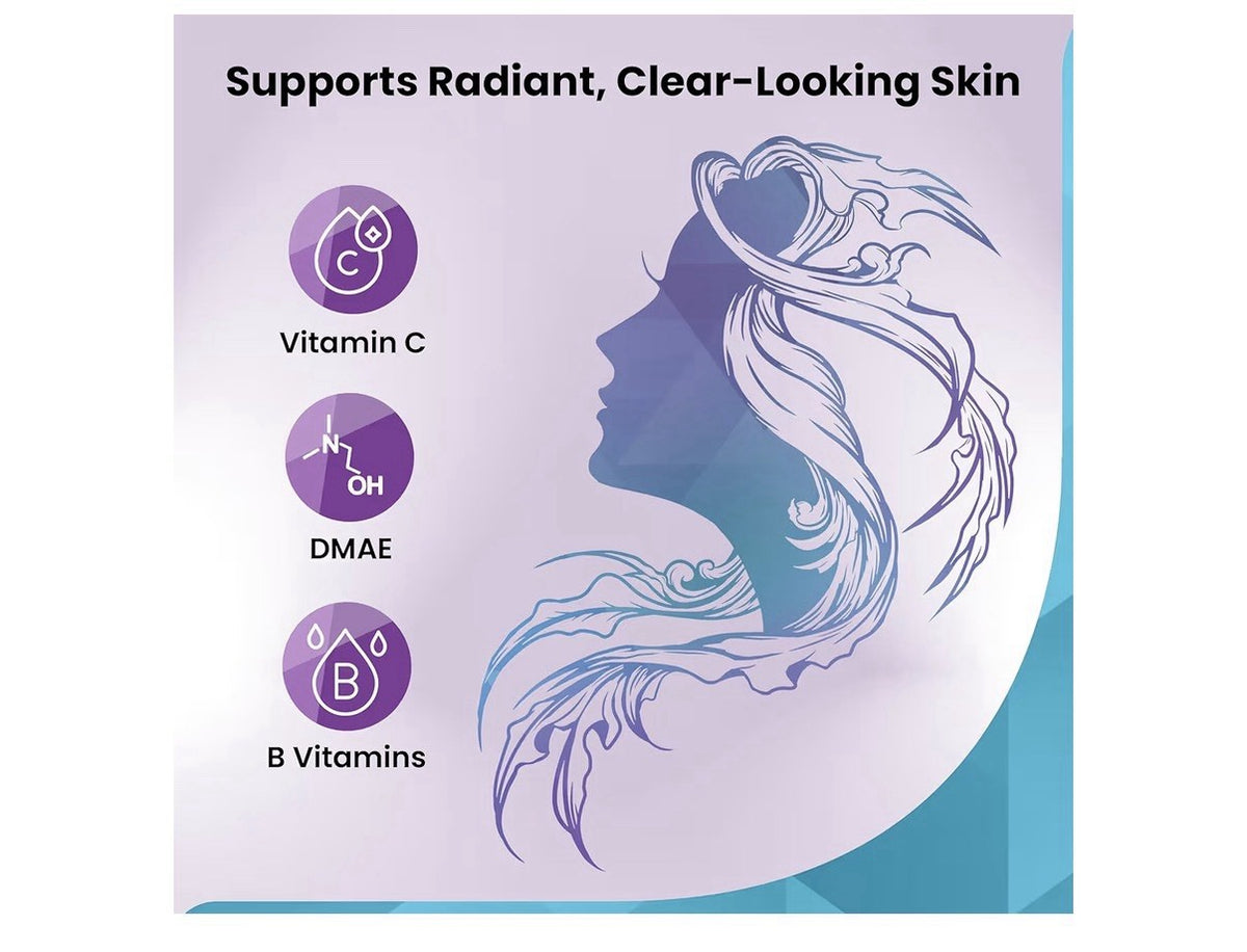 Organic Excellence Hair Skin Nails Vitamins for Women & Men 30 Tablets