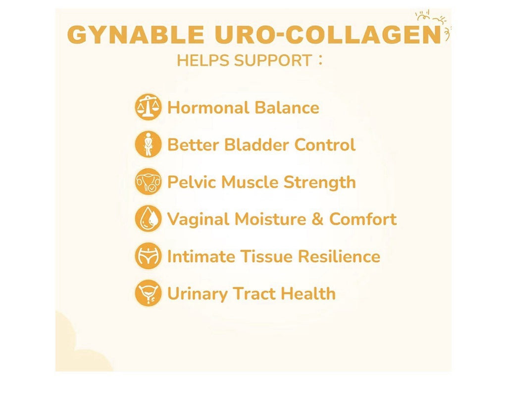 Vevoec Gynable UroCollagen Powder Female Health Bladder Control Supplement