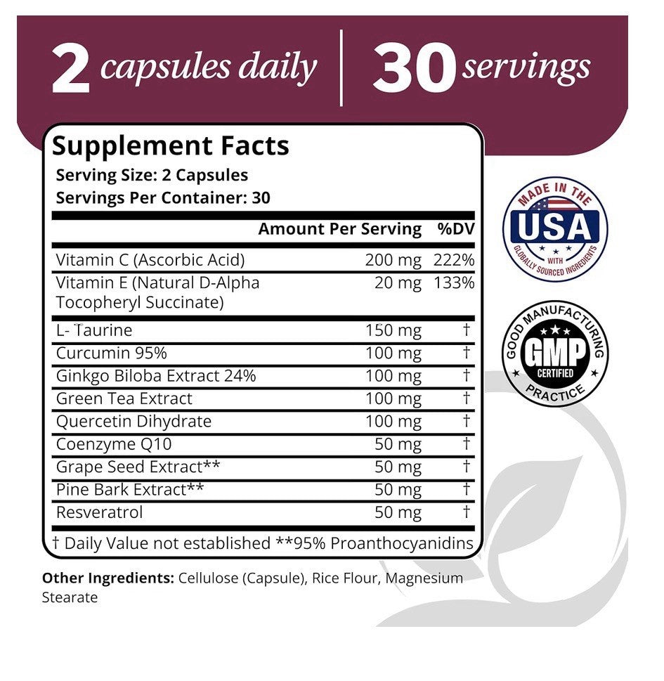 DrVmd Super Antioxidant Cell Control Cellular Defense Energy Cognitive 60capsule