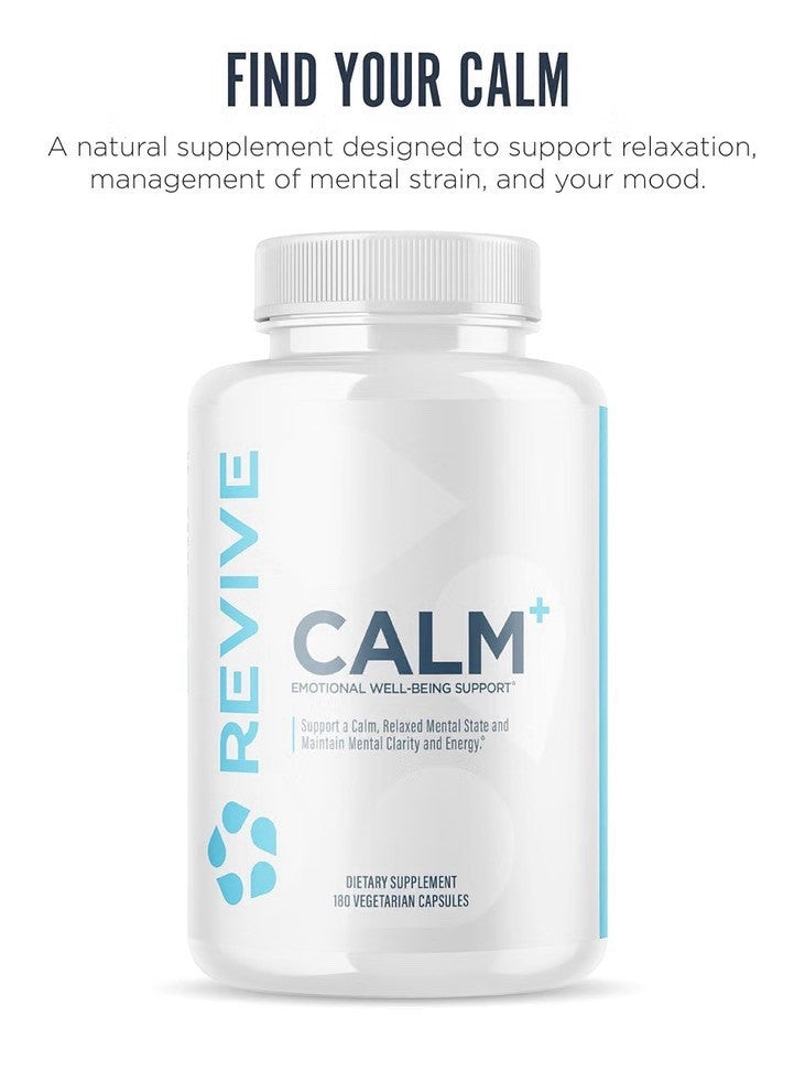 Revive Calm Emotional Well-Being Support Mental Clarity Energy 180 Capsules