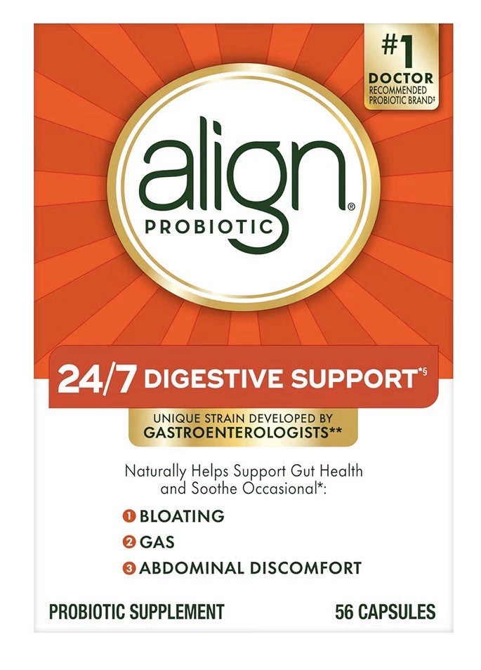 Align Probiotic 24/7 Digestive Support Bloating Gas Help for Women & Men 2 Packs
