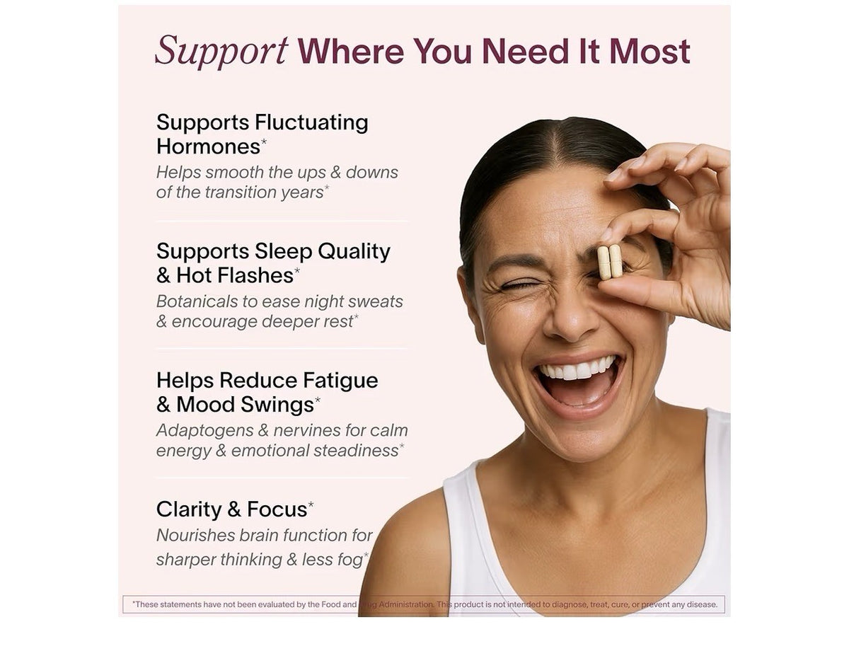 Ladywell Perimeno Perimenopause Support for Mood Mental Clarity Sleep 60Capsules