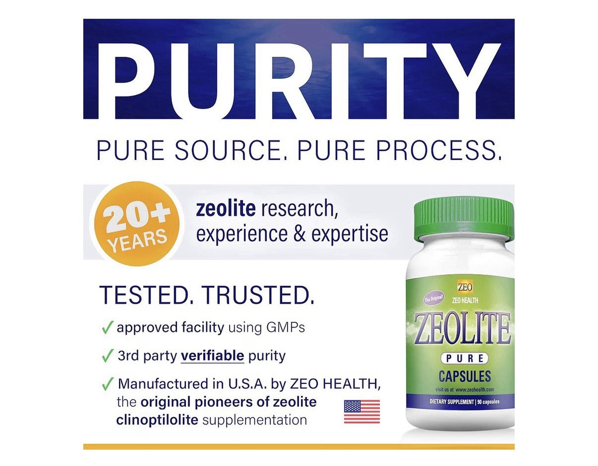 Zeo Health Zeolite Pure Capsules Zeolite Detox Full Body Cleanse 90 Capsules