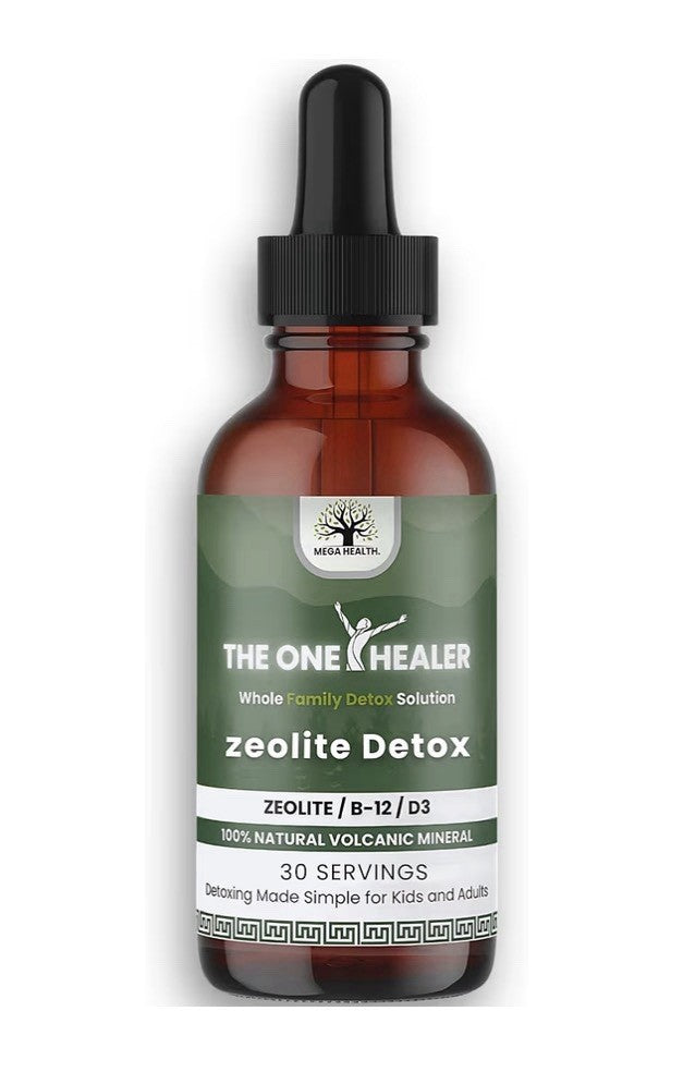 Mega Health The One Healer Zeolite Detox for Kids & Adults Pure Drops 1oz 30serv