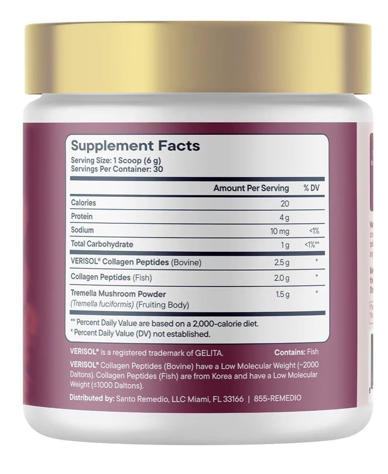Santo Remedio K-Bella Collagen Complex Hair Skin Nails Health Support 180g