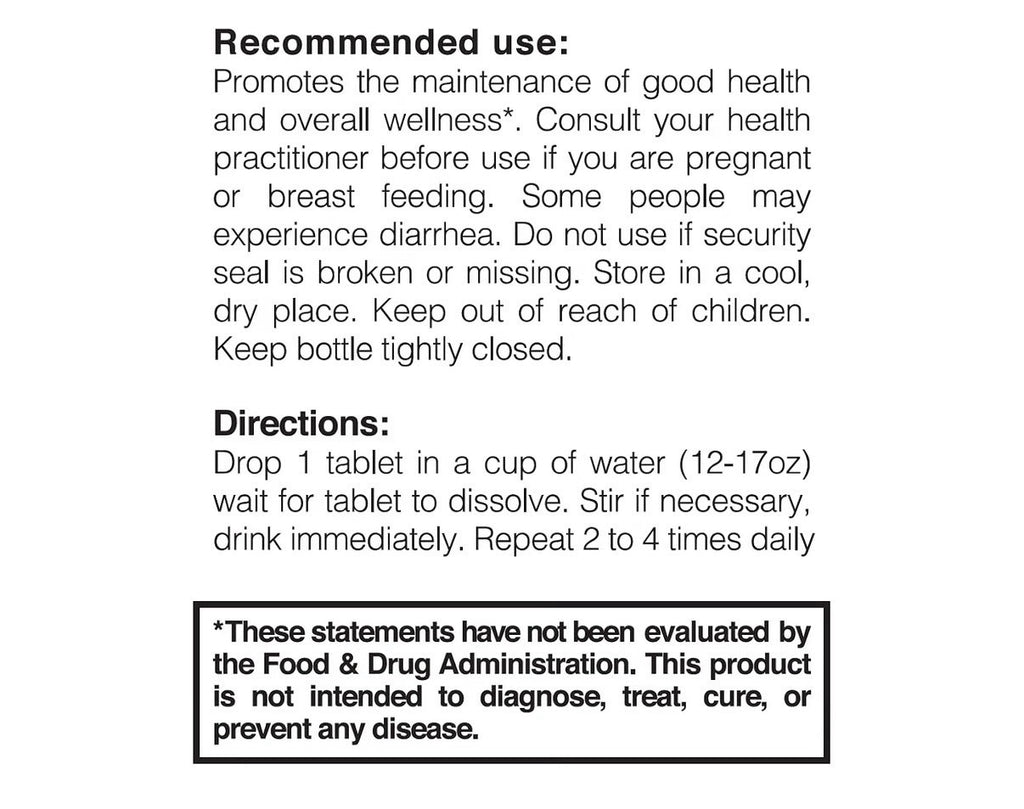 True Cellular Formulas Fastonic Hydrogen Water Tablets Energy Recovery Support