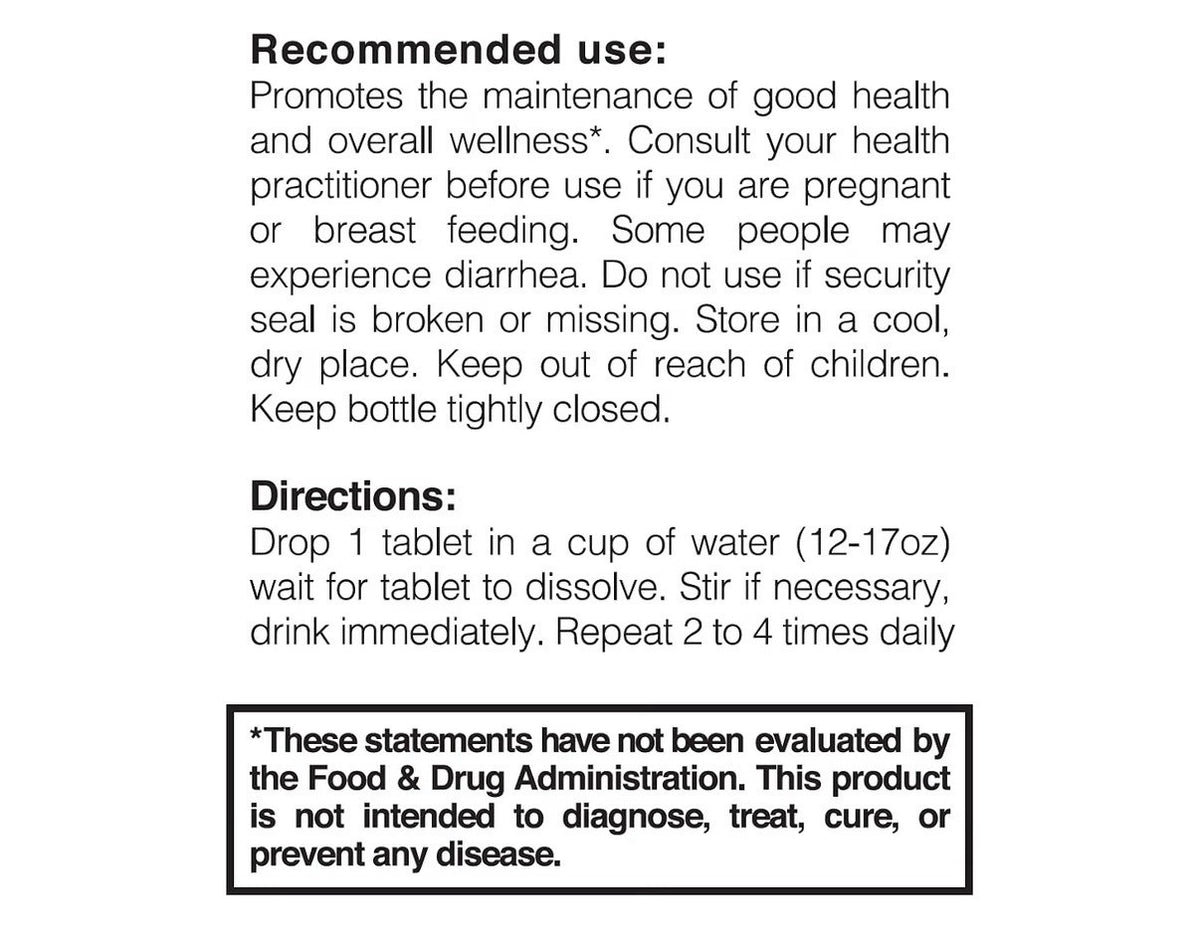 True Cellular Formulas Fastonic Hydrogen Water Tablets Energy Recovery Support