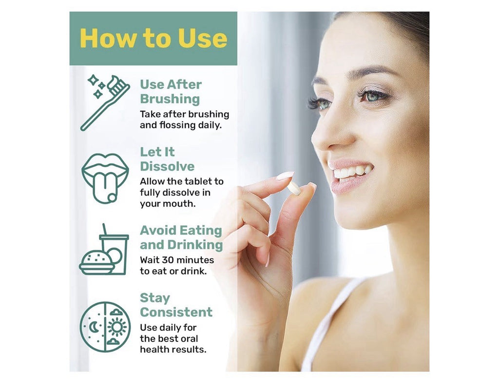 ProBiora Probiotic Oral Care Supplement Gum Teeth Health Chewable 30Tabs Mint