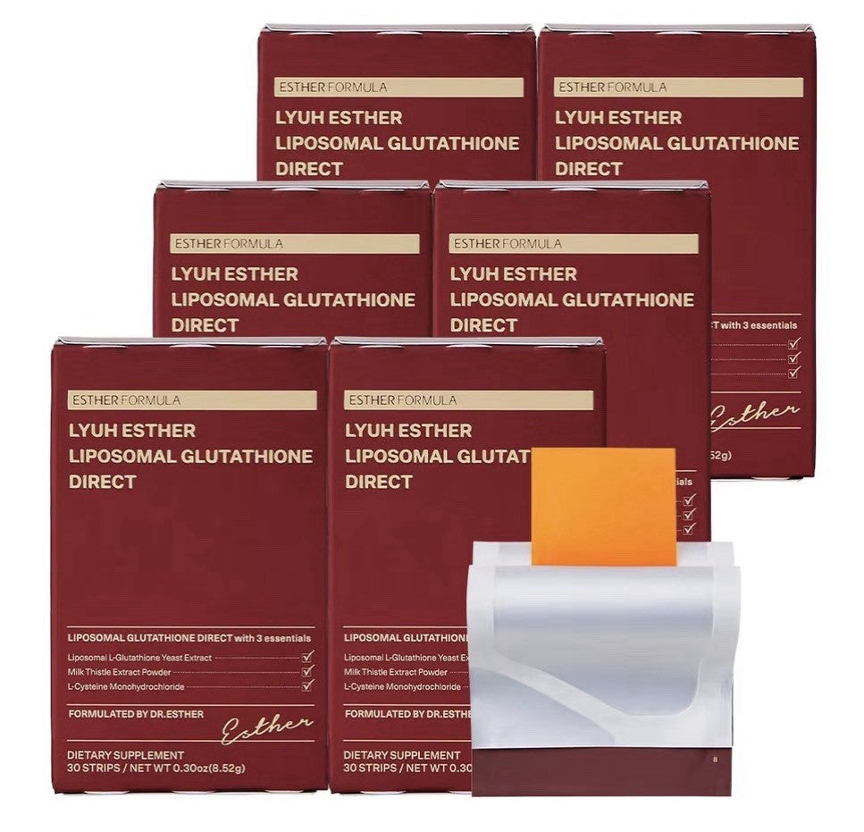6 Pack ESTHER FORMULA LYUH ESTHER Liposomal Glutathione Direct Supplement