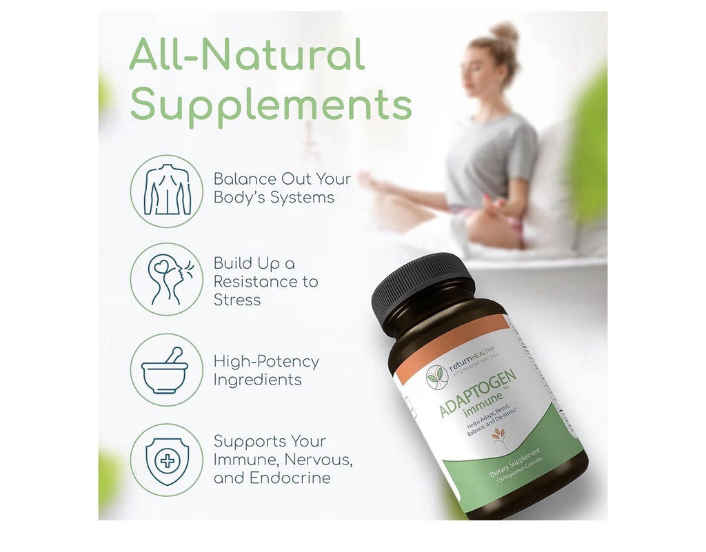 Return Healthy Adaptogen Immune Helps Body Functioning And Stress Relief 120cap