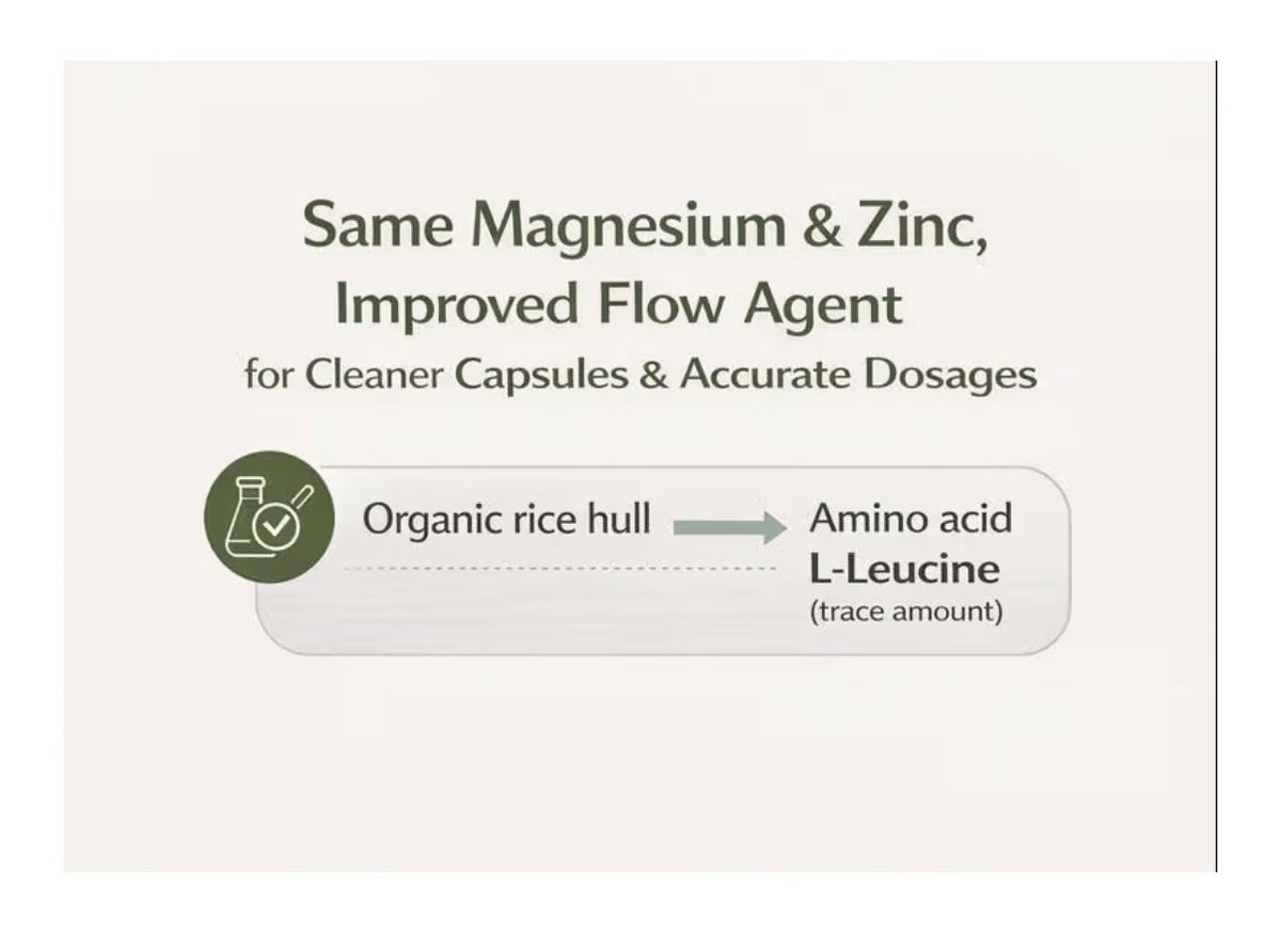Rootcha Potent Pure Magnesium & Zinc Complex Fully Reacted Magnesium 120Capsules