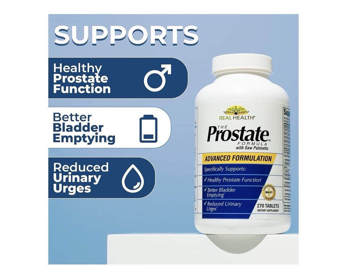 2 Pack Real Health The Prostate Formula With Saw Palmetto Advanced Formulation