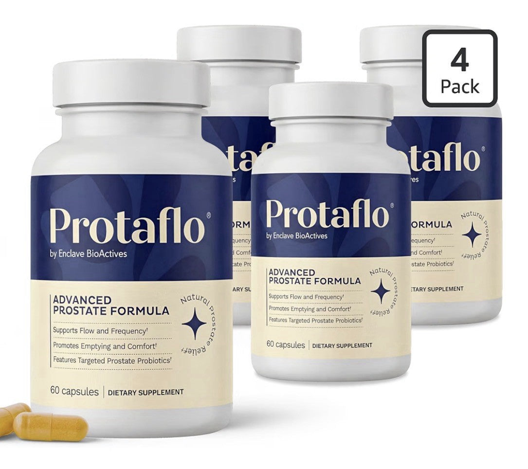 4 Pack Protaflo Advanced Prostate Formula Urinary Flow Bladder Control For Men