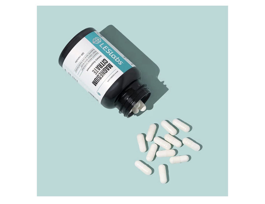 LES Labs Magnesium Citrate Stress Relief Restful Sleep Heart Metabolism 120 Caps
