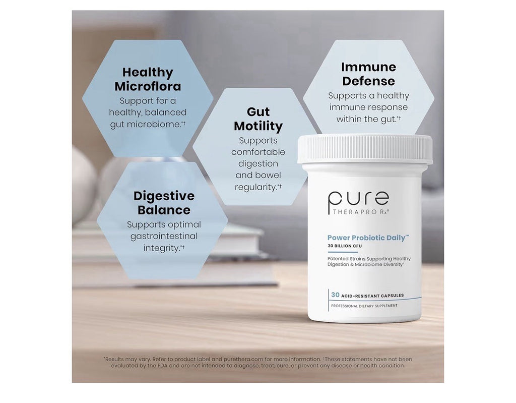 Pure Therapro Rx Power Probiotic 30 Billion CFU Flora Balance Digestion 30 Caps