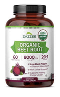 Zazzee Beet Root Nitric Oxide Support Healthy Energy Levels 2Month Supply 60caps