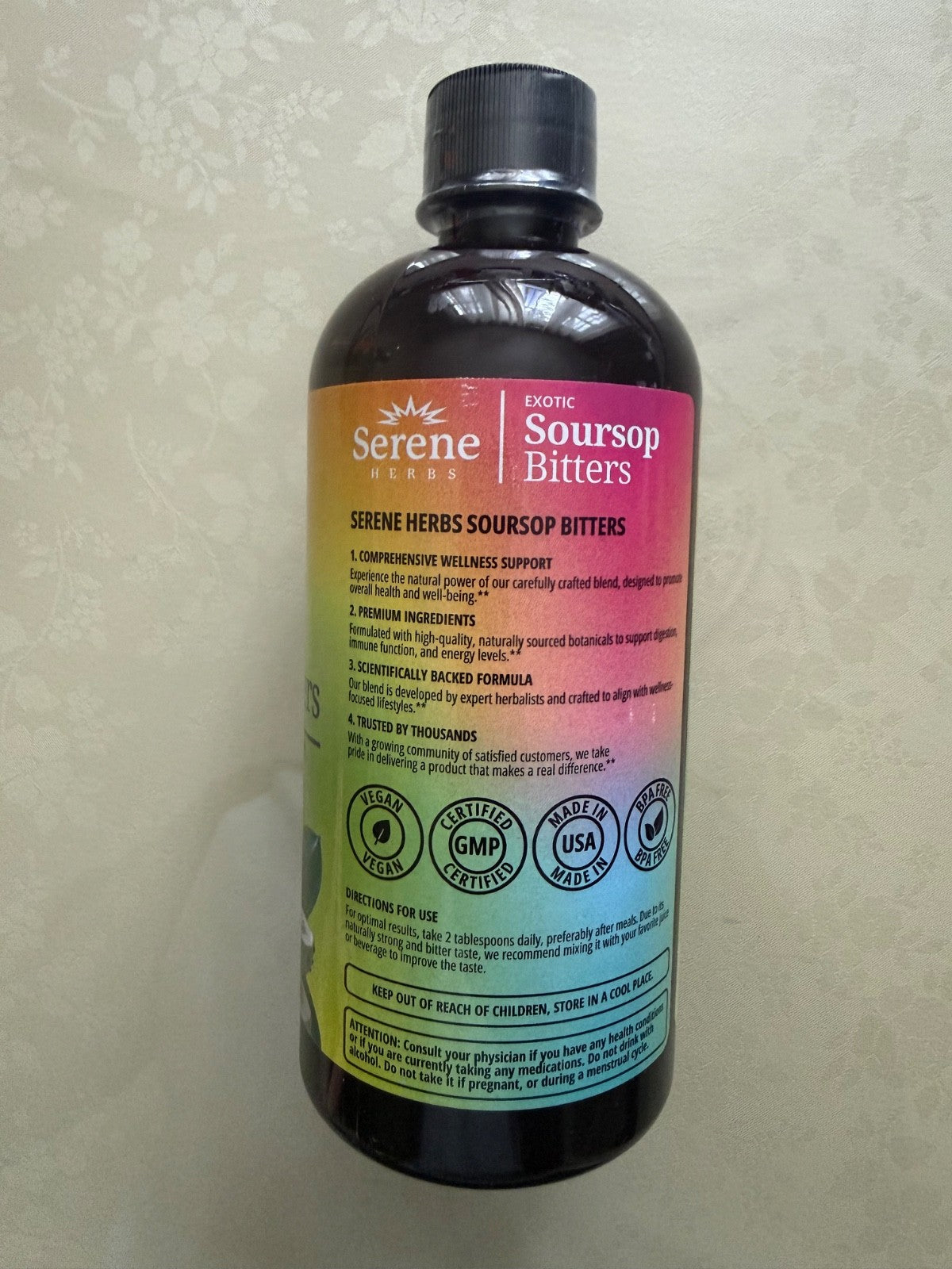 Serene Herbs Soursop Bitters Liquid Mixed Berries & Black Seed Triple Bundle