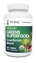 Dr. Berg Greens Superfood Cruciferous Blend Vegetable 250 Tablets Super Greens