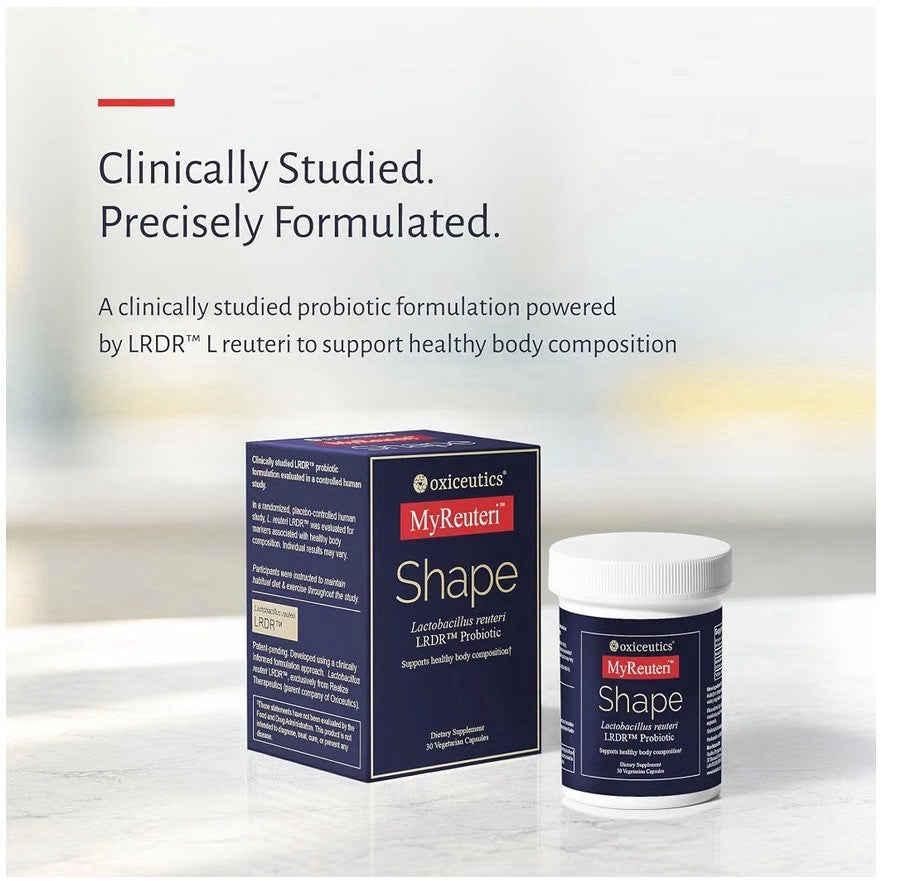 oxiceutics MyReuteri Shape Probiotic Lactobacillus reuteri LRDR Body Composition