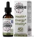 Greska's Carbon-60 Organic Olive Oil Health Energy Vitality Focus 45 Day Supply