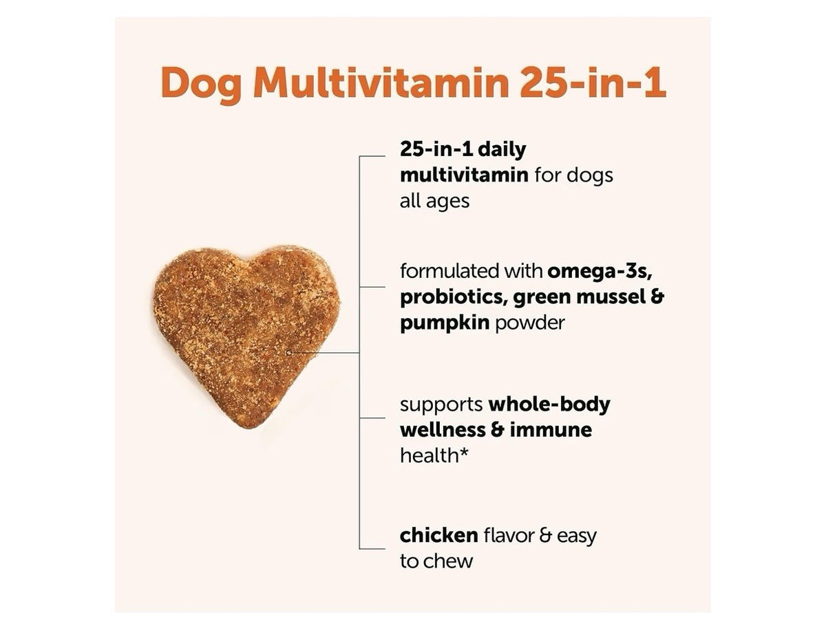 Micro Ingredients Dog Multivitamin 25-in-1 240 Soft Chews Chicken Flavor