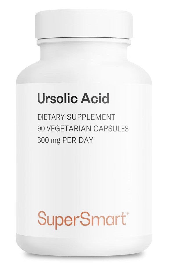 Supersmart Ursolic Acid 300mg per Day 90 Vegetarian Capsules Dietary Supplement