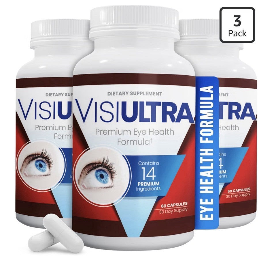 VisiUltra Eye Health Formula 14 Premium Ingredients Clear Vision 3 Pack