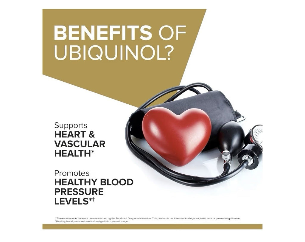 Qunol Ubiquinol CoQ10 200mg Antioxidant Heart Vascular Health Energy 120softgels