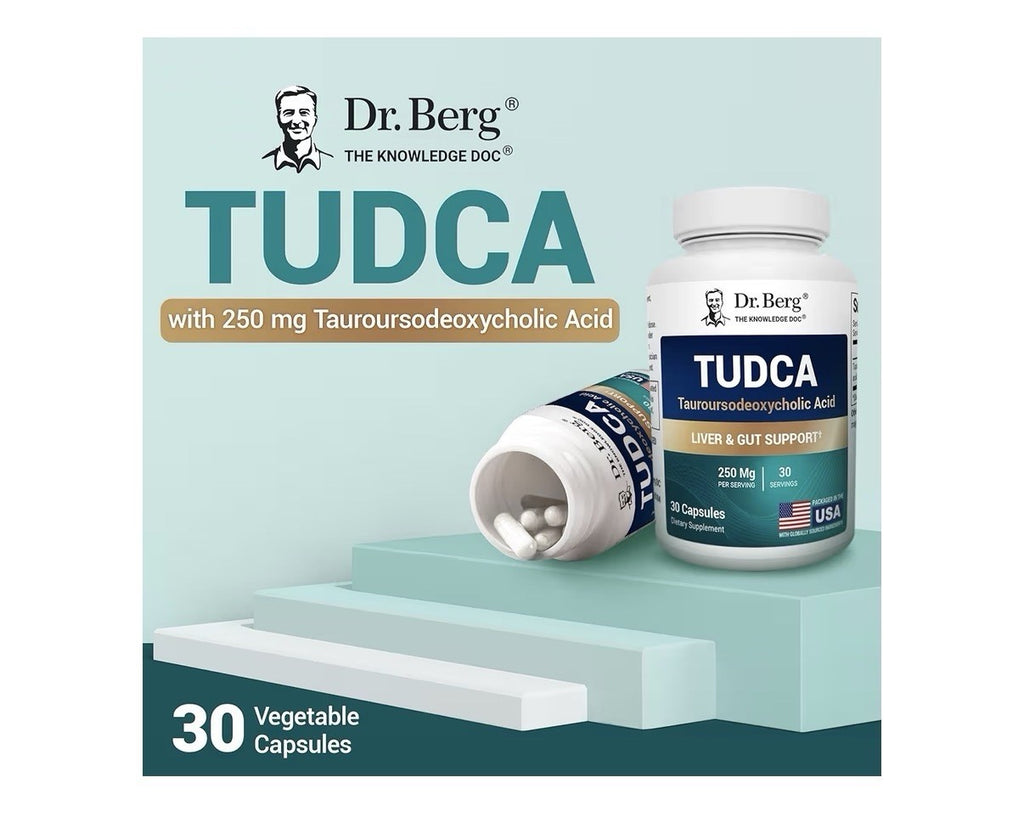Dr. Berg TUDCA Tauroursodeoxycholic Acid Liver Gut Gallbladder Support 30capsule