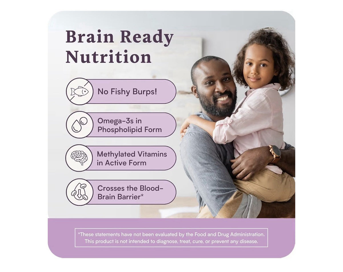 Accentrate Combo Focus Kids Supplement Methylated Vitamin B Complex Omega 30Caps