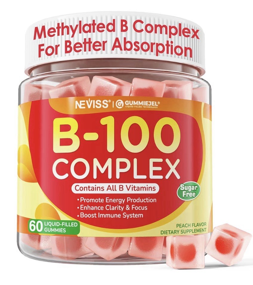 2 Pack Neviss B 100 Complex Methylated B Complex Women & Men Energy Brain Immune