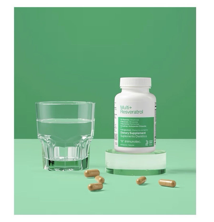 Immunotec Multi+ Resveratrol Full Spectrum Vitamins Minerals Nutrients 60capsule