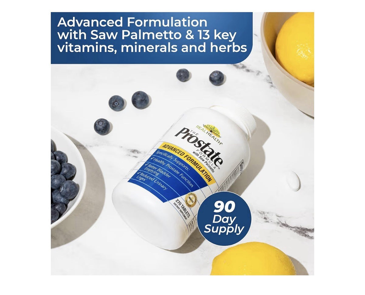 Real Health The Prostate Formula With Saw Palmetto Advanced Formulation 270Tabs