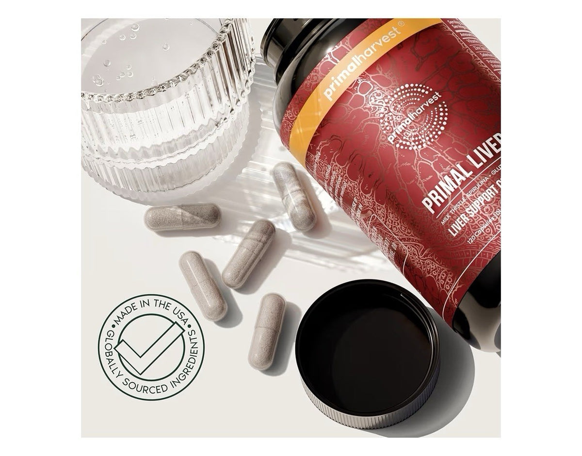Primal Harvest Primal Liver Supplement Women Men Liver Support Complex 120caps