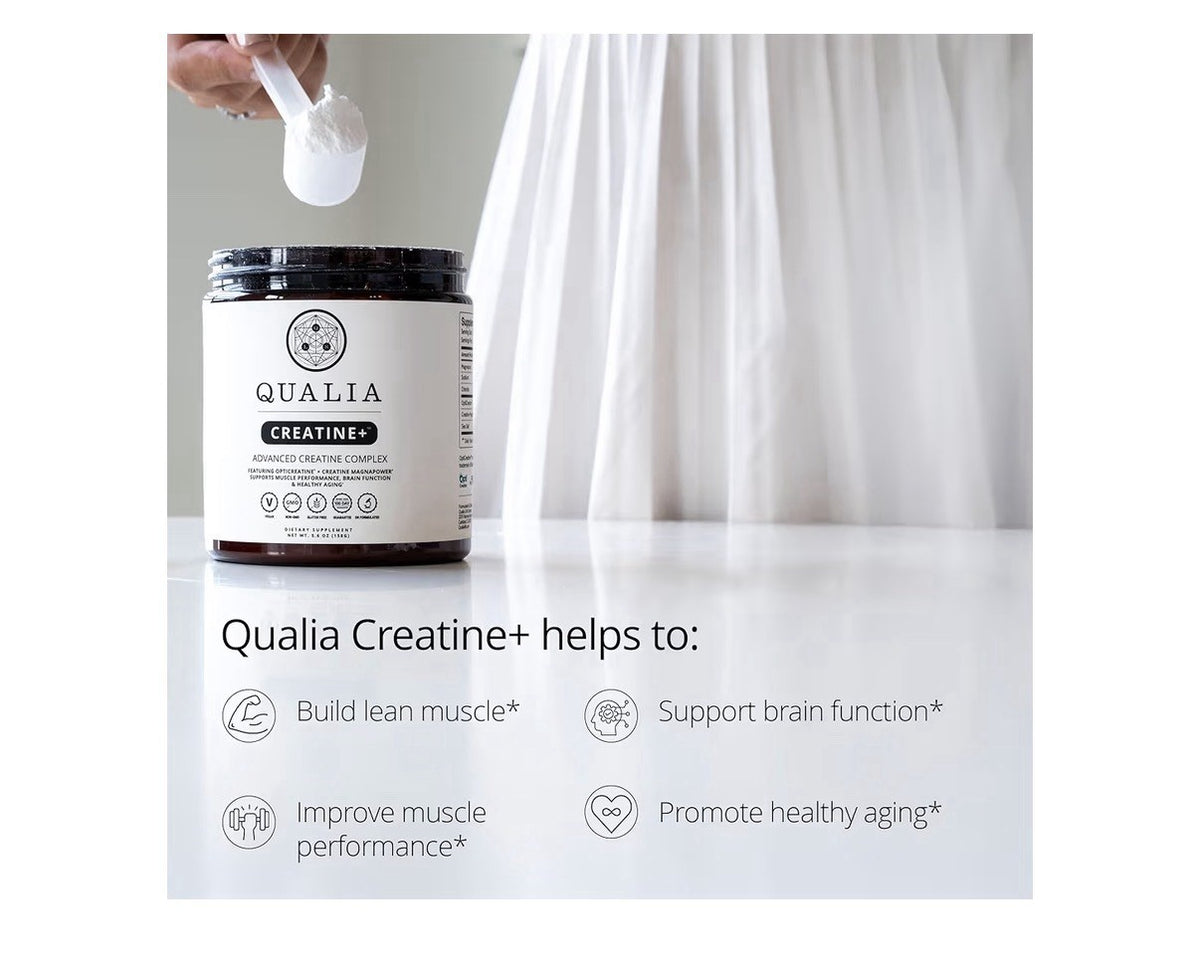 Qualia Creatine+ Advanced Creatine Complex Muscle Performance Health Aging 4.6oz