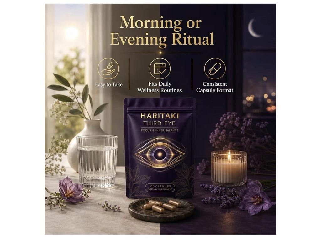 Haritaki Third Eye Focus & Inner Balance Terminalia Chebula Fruit Extract 120cap