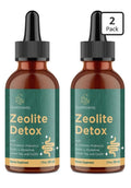 2 Pack Glorithiventa Zeolite Detox Liquid Drops With Vitamin B Probiotic Blend