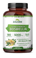 Zazzee Boswellia Supports Healthy Joint Mobility 6 Month Supply 180 Capsules