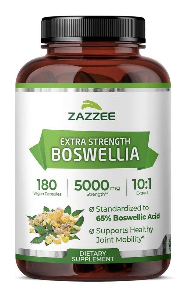 Zazzee Boswellia Supports Healthy Joint Mobility 6 Month Supply 180 Capsules