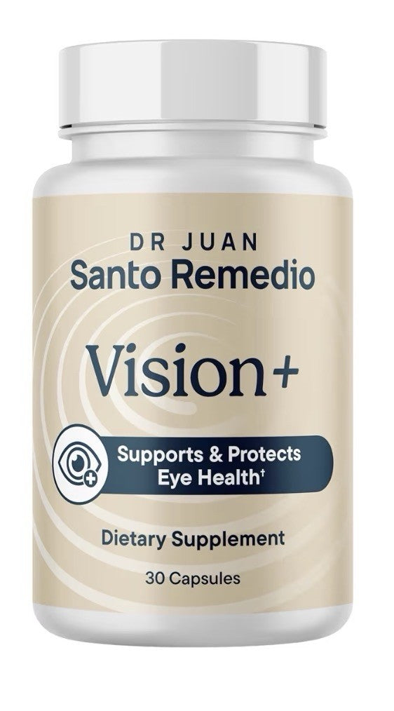 Santo Remedio Vision+ Supports & Protects Eye Health Dietary Supplement 30 Caps